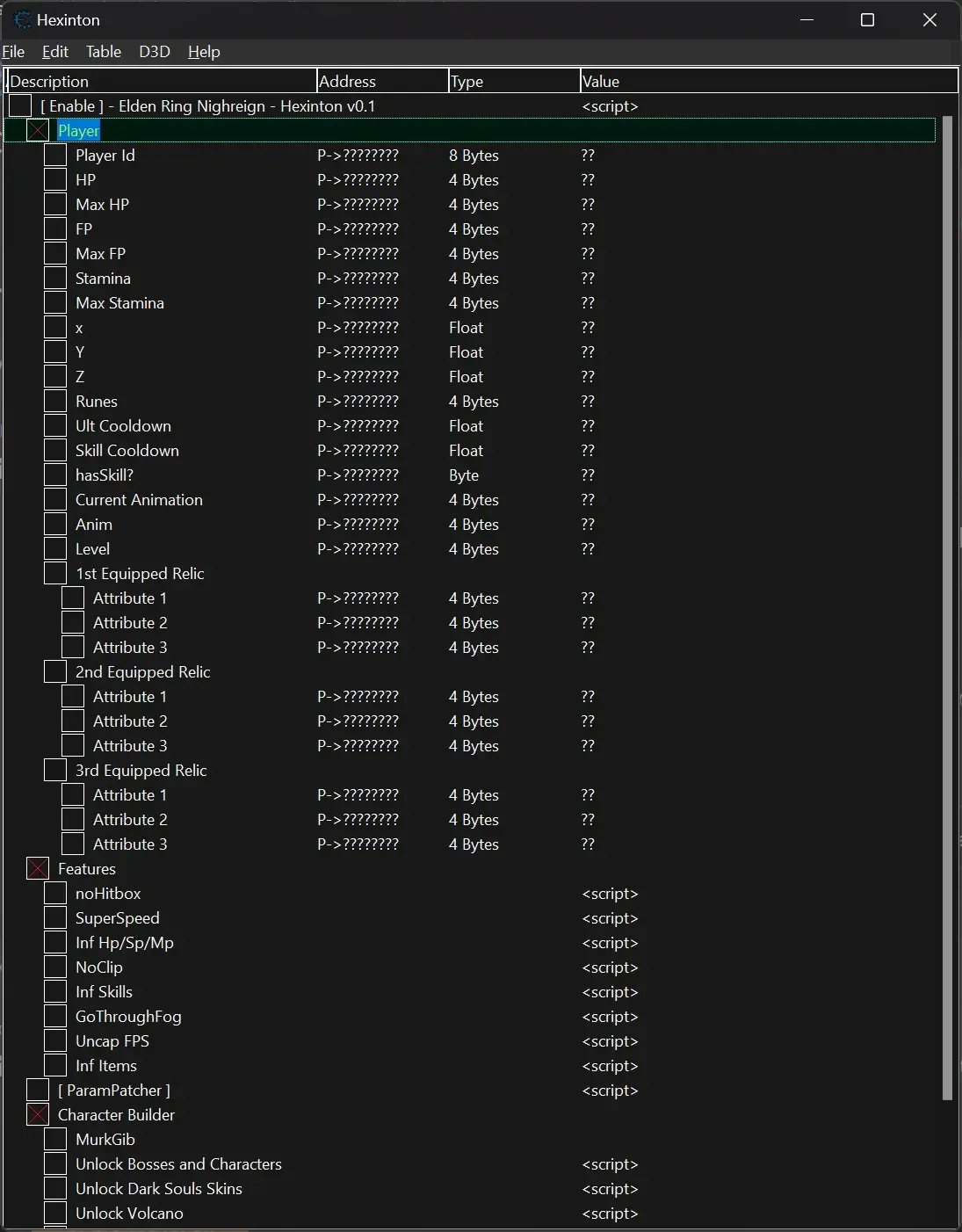 Elden Ring Nightreign Ultimate Cheat Engine Table (Best Table)