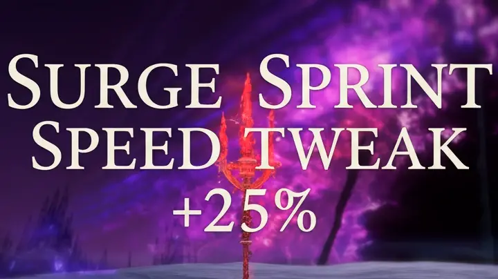 1.25x Faster Surge Sprint Speed